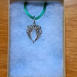 Silver Angel Wings Necklace